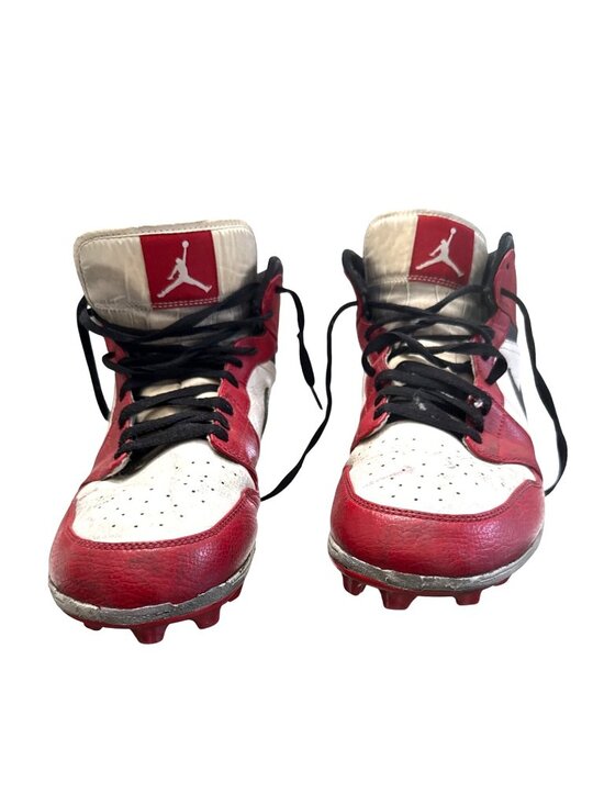 Nike Air Jordan 1 TD Retro Football Cleats Red/White/Black Size 11 Mens Shoes main image 5